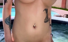 Great Big Boobs On Masturbating Redhead