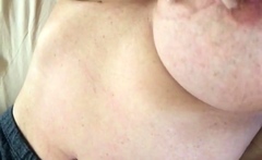 Close up masturbation with big cumshot