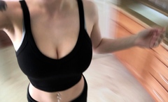 Great Big Boobs On Masturbating Redhead