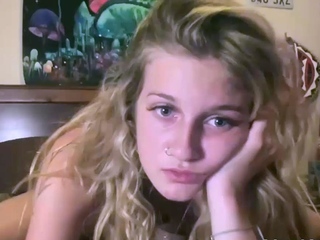 Horny blonde teen slut get facial after hard pounding live a