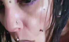 Amateur close up blowjob and facial