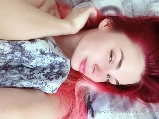 Sexy amateur redhead teen double dildo action