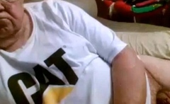 Daddy Strokes on Webcam
