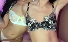 Amateur webcam lesbians mutual masturbation with toys