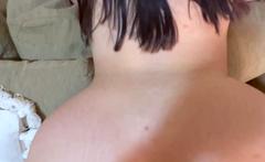 Tempting brunette amateur getting ass nailed hard in POV