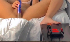 Girls Out West Amateur Double Toy Masturbation