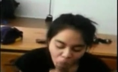 Amateur Asian College Girl Takes BBC Facial