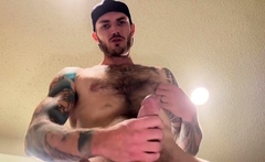 Solo Cock Jerking POV With Tattooed Dude