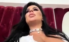 CassyeCross barely hides massive boobs