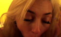 Amateur Blonde Blowjob CIM