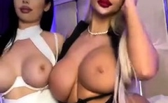 Babe takes a big cock between her boobs