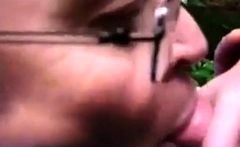 Outdoor Fun: Blowjob and Cum with a Sexy Man