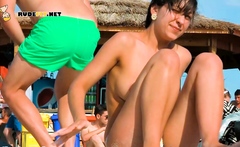 Raven Haired Goddess Nudist Shows Off Her Body