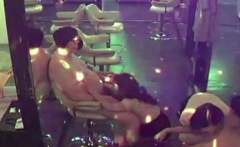 Hot Asian Brothel Girls Take Turns Sucking Cocks