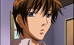 Big titted hentai slave in chains gets fuck holes dildoed